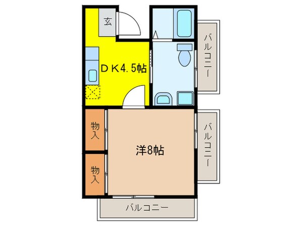 スプリングコ－ポ東十条の物件間取画像